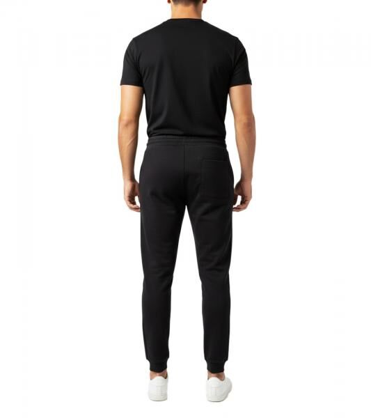 sportliche ON THAT ASS Calvin Herren Jogging-Hose Baumwoll-Sweat-Hose mit Logo und Taschen Jogger Schwarz