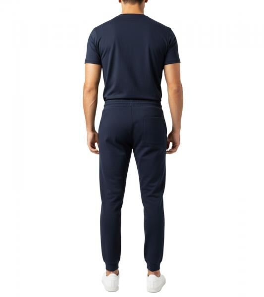 sportliche ON THAT ASS Calvin Herren Jogging-Hose Baumwoll-Sweat-Hose mit Logo und Taschen Jogger Dunkelblau
