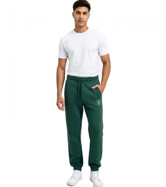 sportliche ON THAT ASS XOLO Herren Jogging-Hose Baumwoll-Sweat-Hose mit Logo und Taschen Jogger Gr&uuml;n