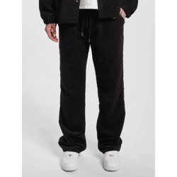 stylische DEF Herren Jeans Kordelzug Taschen Schwarz