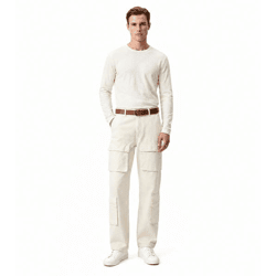 stylische Herren Cargo-Jeans 4 Pocket Style Freizeit-Hose mit vielen Taschen BR6016 Beige