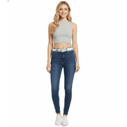 The Pussycat Dolls Belt with Logo Lettering Casual Belt BT110456PCD4 White