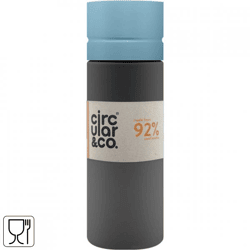 Circular & Co Water Bottle, Gray/Blue, 600 ml