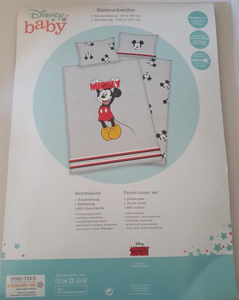 Disney Mickey Mouse - Wendebettw&auml;sche - 40 x 60 / 135 x 100 cm