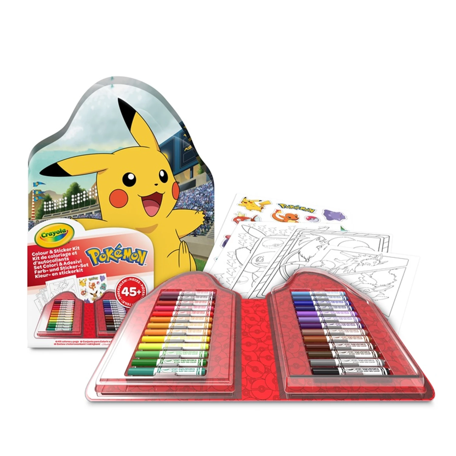 Farb- und Sticker Set Pok&eacute;mon