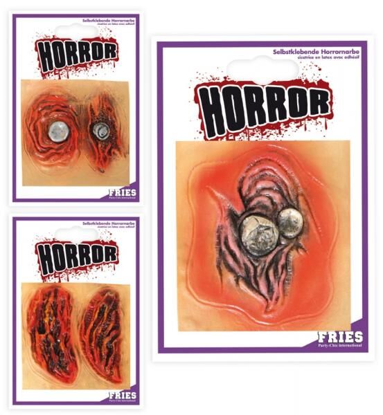 Horrornarbe Latex, sort. Motive