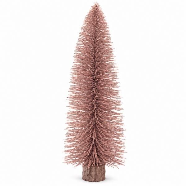 J-Line Weihnachtsbaum Glitter altrosa L 61 cm