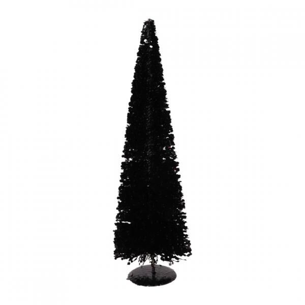 Weihnachtsbaum Sparkle schwarz 40 cm