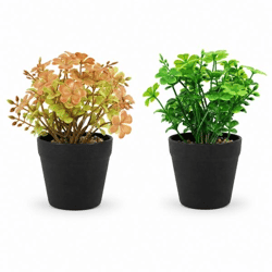 Kunstplant klaver in pot 18 cm 2 assorti