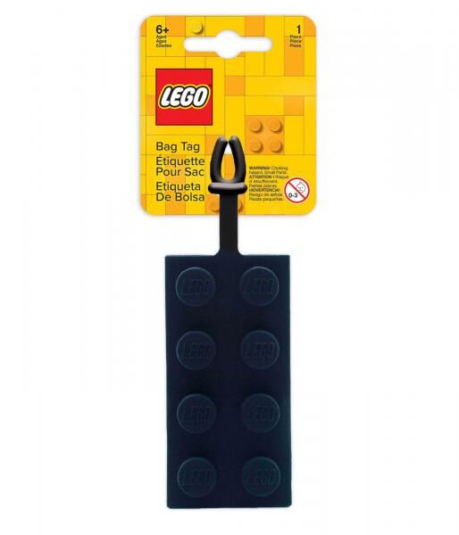 LEGO® - Silicone Luggage Tags - 2x4 Black