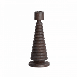 Light & Living kandelaar Almola mangohout donkerbruin 23 cm