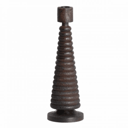 Light & Living kandelaar Almola mangohout donkerbruin 28 cm