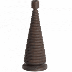 Light & Living kandelaar Almola mangohout donkerbruin 33 cm
