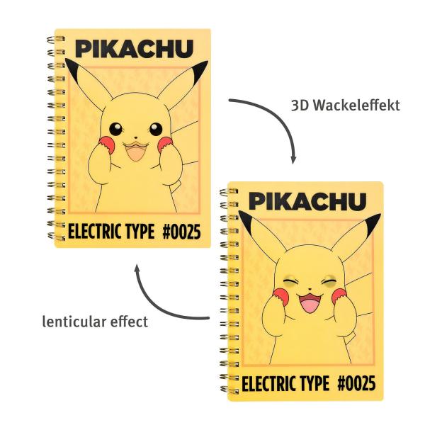 Pokemon - 3D Spiralnotizbuch