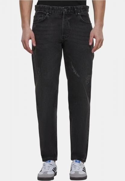 bequeme 2Y Premium Herren Jeans Stretch mit Baumwolle Schwarz