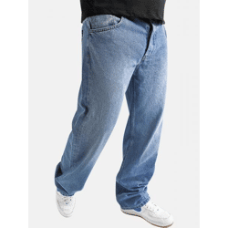 bequeme Dada Supreme Herren Jeans Reißverschluss Denim mit Baumwolle Blau