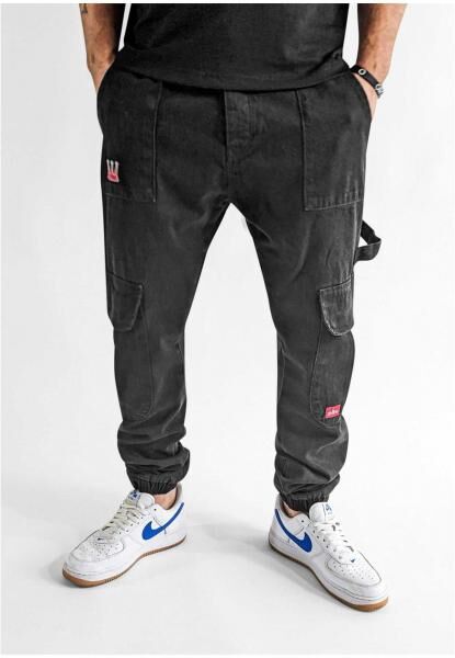 bequeme Dada Supreme Herren Jeans Rei&szlig;verschluss Taschen mit Baumwolle Schwarz