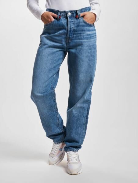 bequeme LEVI&acute;S Damen Jeans Straight Fit mit Baumwolle Blau