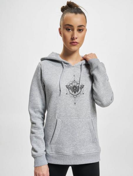 bequemer Mister Tee Damen Hoodie 300 g/m&sup2; mit Baumwolle Grau