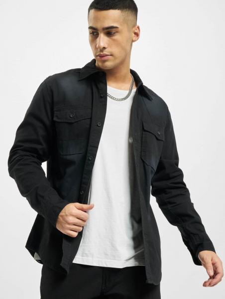 bequemes Brandit Herren Polo-Shirt Taschen mit Baumwolle Schwarz