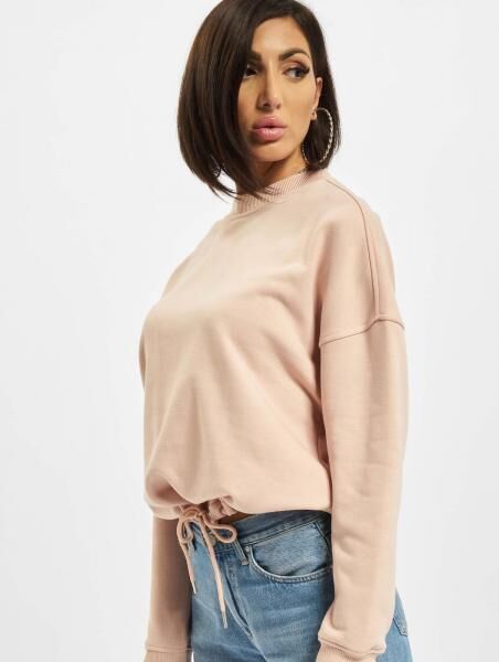 Comfortable Urban Classics Women's Oversized Sweatshirt, 300 g/m², with Cotton, Pink