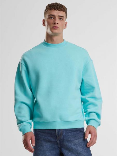 bequemes URBAN CLASSICS Herren Sweatshirt 330 g/m&sup2; mit Baumwolle Hell-Blau
