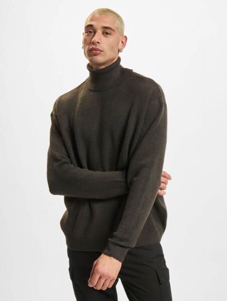 bequemes Urban Classics Herren Sweatshirt Stretch Rippb&uuml;ndchen Oversize Anthrazit