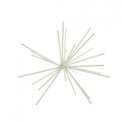 Housevitamin ornament Firework metaal beige 15 cm