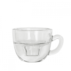 Kerzenständer Kaffeeglas transparent 8 cm