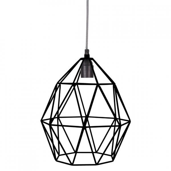 KidsDepot Hängeleuchte „Wire“, schwarz, 30 cm