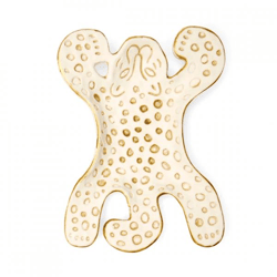 Kikkerland Dekoschale Leopard weiß 13 cm