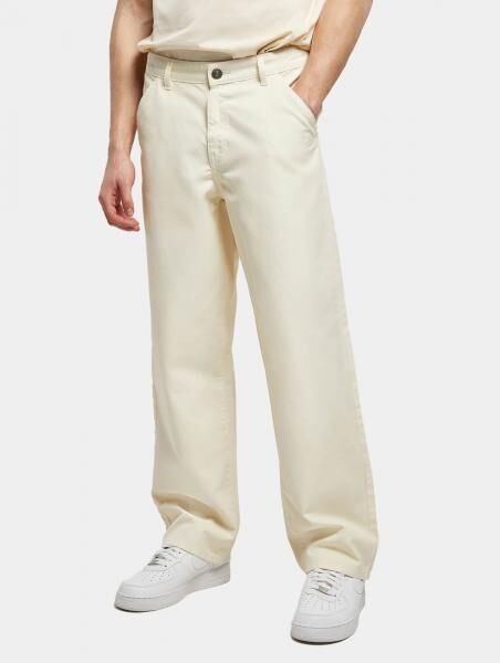l&auml;ssige Urban Classics Herren Jeans Rei&szlig;verschluss Taschen 350 g/m&sup2; mit Baumwolle Ecru-Wei&szlig;