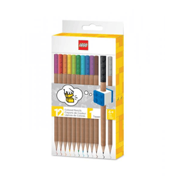 LEGO® Buntstifte mit Topper - 12 verschiedene Farben