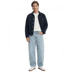 Moderne URBAN CLASSICS Herren Baggy Jeans aus Baumwolle – Weit geschnittene Denim Hose in Hellblau