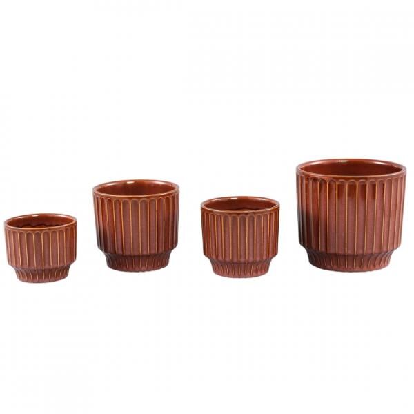 PTMD Blumentopf Hodor L, braun, 17 cm