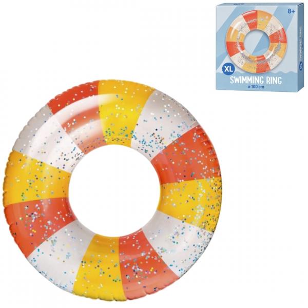 (R) Schwimmring XL, gestreift, 100 cm