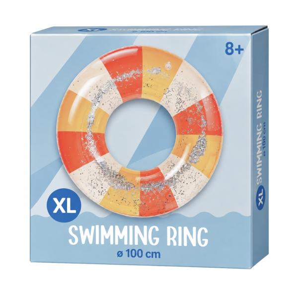 (R) Schwimmring XL, gestreift, 100 cm