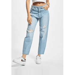 stylische 2Y Premium Damen Jeans Reißverschluss mit Baumwolle Blau