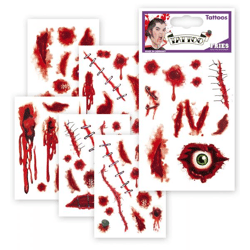 Zombie Scar Tattoos, Assorted Designs