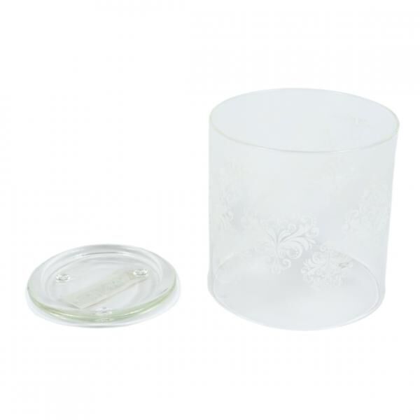 Teelichthalter aus Glas, 12 cm, 2-teilig