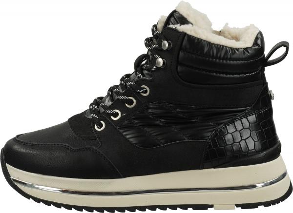Trendige MUSTANG Stiefelette Schn&uuml;rschuhe f&uuml;r Damen 1480-602-9 Schwarz