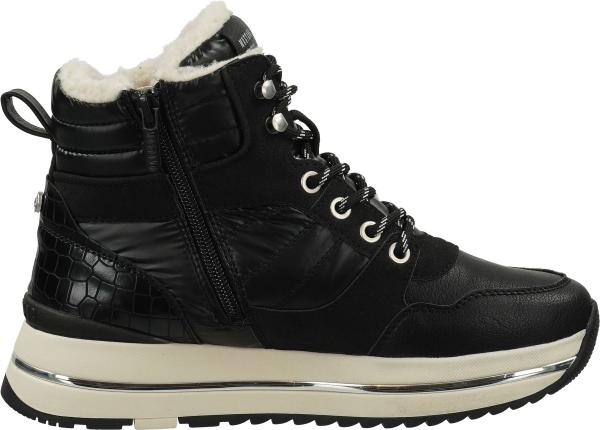 Trendige MUSTANG Stiefelette Schn&uuml;rschuhe f&uuml;r Damen 1480-602-9 Schwarz