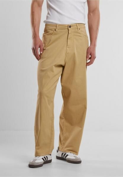bequeme Urban Classics Herren Jeans Stretch Rei&szlig;verschluss Taschen mit Baumwolle Beige