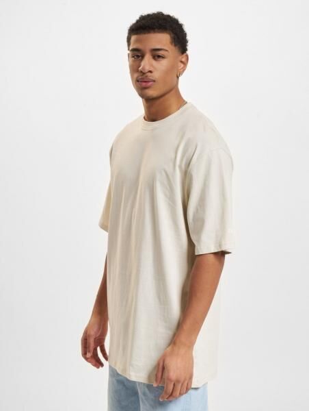bequemes DEF Herren T-Shirt mit Baumwolle Beige