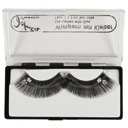 Jofrika cosmetics artificial eyelashes black/silver 7 cm B-choice VE500