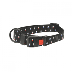 Karlie Halsband, verstellbar, M, schwarz, Dreiecke