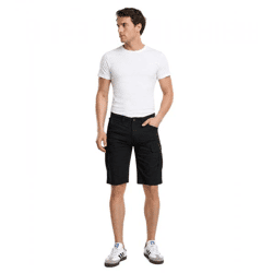 lässige Brandit Herren Shorts mit Cargo-Taschen Baumwoll-Hose Schwarz