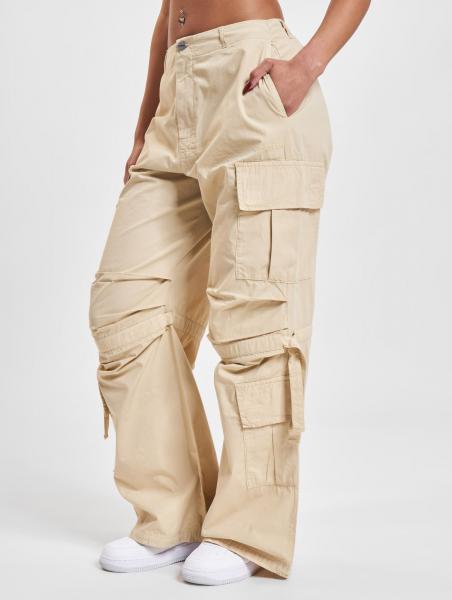 l&auml;ssige Freddy Damen Jeans mit Baumwolle Beige