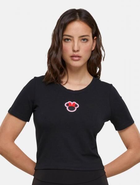 l&auml;ssiges Merchcode Damen T-Shirt 180 g/m&sup2; mit Baumwolle Schwarz