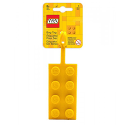 LEGO® - Gepäckanhänger aus Silikon - 2x4 Gelb